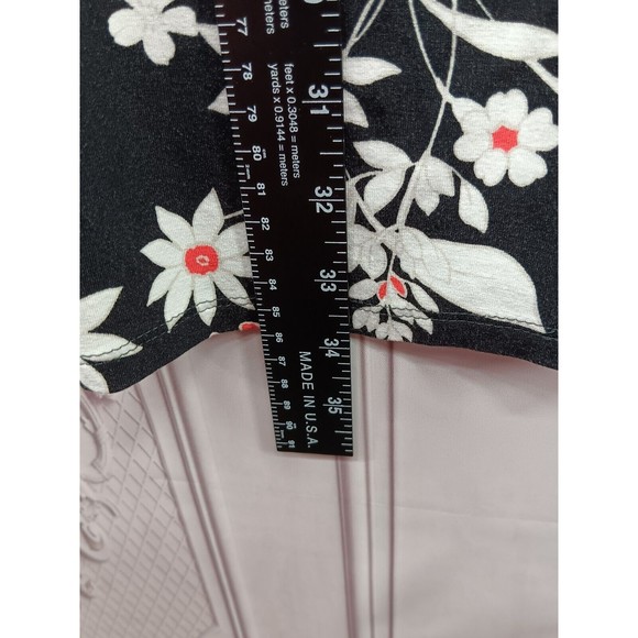 J. Jill Wearever Collection Dress Womens Size XS Button Down Pleated Back Floral - Picture 12 of 16